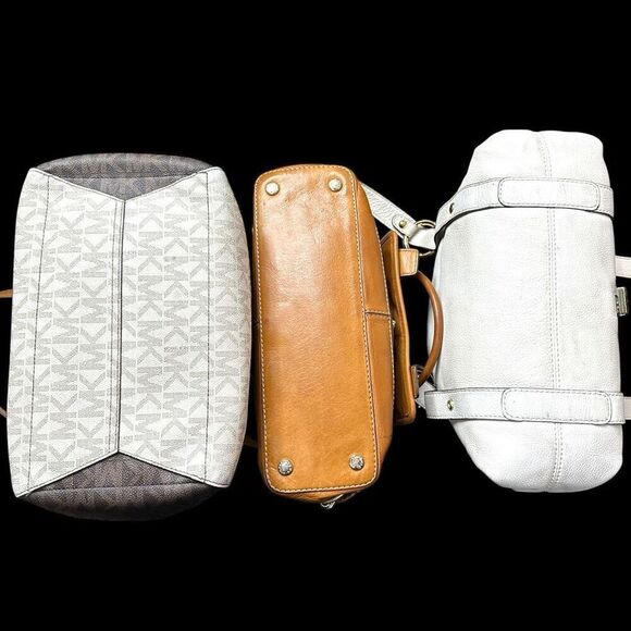 MICHAEL KORS 3 Bag Lot Bundle of MK Designer Leather Purses Tote Satchel Shoulde - Picture 4 of 15